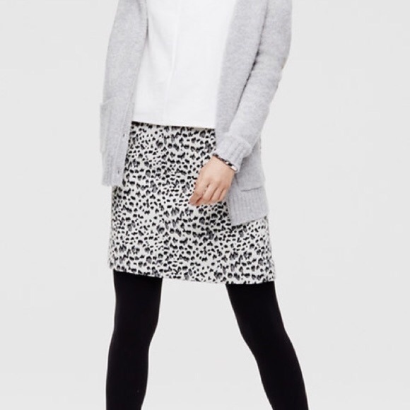 Snow leopard print skirt Clearance